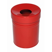 Abfallbehälter FIRE EX mit gleichfarbigem Deckel 