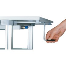 Ajuste de altura de construcción de mesa para estaciones de trabajo del sistema