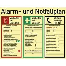 Alarm-/Notfallplan ASR A1.3/DIN 4844-2/BGV A8/DIN 67510