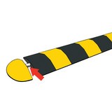 Alignment bar for speed bumps