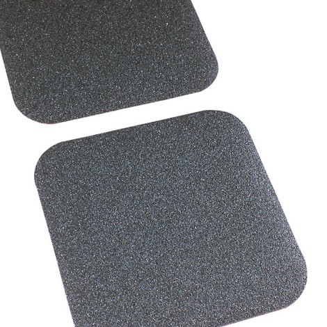 Antirutsch-Pads, selbstklebend, schwarz, 48 x 48 mm, Stärke: 3 mm (8  Stk.)