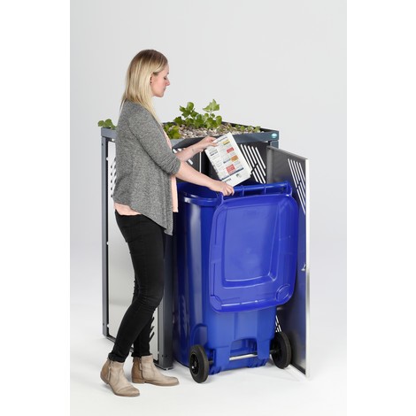 Armoire à poubelles VAR® avec couvercle pour plantes