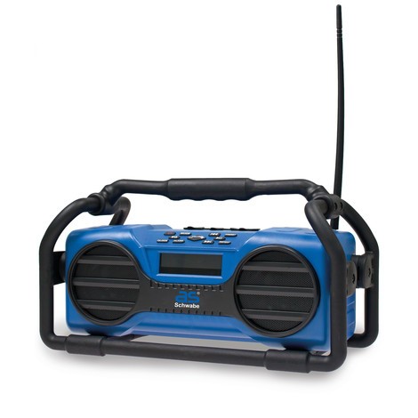 as-Schwabe Baustellenradio FM550, blau