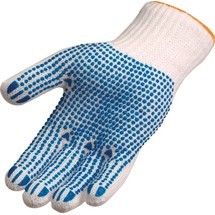 ASATEX Handschuhe, weiß/blau EN 388 PSA-Kategorie II Polyester/Baumwolle