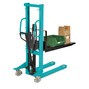 B-Ware Hydraulik-Stapler Ameise® Einfach-Mast, Hub 1.000 mm, Tragkraft 1.000 kg, RAL 5018 türkisblau