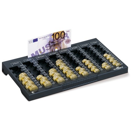 Bandeja cuentamonedas DURABLE para monedas y billetes de euro