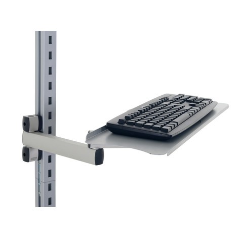 Bandeja de teclado y ratón con brazo articulado para sistema de mesa de embalaje