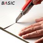 BASIC Cuttermesser Set Teppichmesser Sicherheitsmesser 101teilig Metall