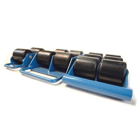 BASIC machine moving dolly skate, transport rollers