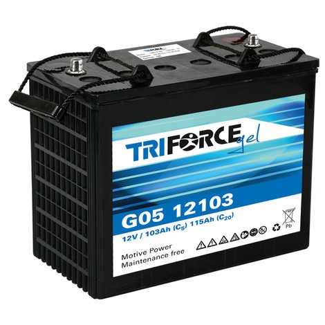 Batterie monobloc G05, plomb-gel, 12 V
