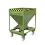 Bauer® Conteneur silo, avec fermeture coulissante, entrées de fourche + roues
