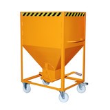 Bauer® Conteneur silo, avec fermeture en ciseaux + roues
