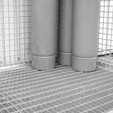 Bauer® galler golv för gasflaskor container