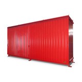 Bauer® Regalcontainer für 12x KTC/IBC, 2 Ebenen, 2 Schiebetüren 