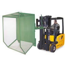 Bauer® Vippe container, gittervægge, lav byggehøjde, galvaniseret