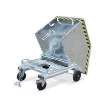 Bauer® Wózek skrzyniowy uchylny, z podwoziem i kieszeniami wjazdowymi, ocynkowany