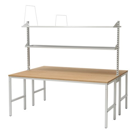 Bedrunka+Hirth Table d'emballage complète, utilisable des deux côtés, avec plateau de travail en hêtre Multiplex