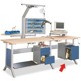 Bedrunka+Hirth Unterbauschrank mit 1 Schublade für Arbeitsplatzsystem Tisch, HxBxT 140 x 370 x 400 mm