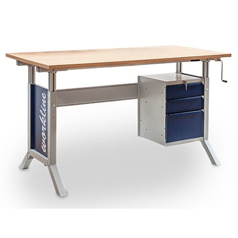 Bedrunka+Hirth Unterbauschrank mit 3 Schubladen für Arbeitsplatzsystem Tisch, HxBxT 500 x 370 x 400 mm