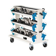 Bedrunka+Hirth Werkzeugwagen für CNC-Werkzeuge, mit 6 Werkzeugaufnahmeträgern