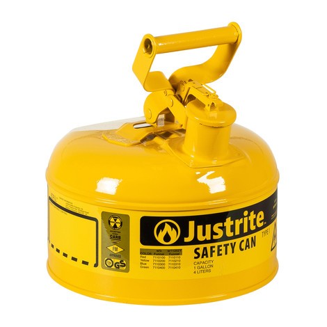 Bezpieczny pojemnik Justrite typ I, uchwyt wahadłowy