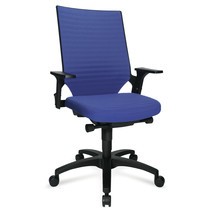 Biurowe krzesło obrotowe Topstar® Autosyncron z tapicerowanym oparciem