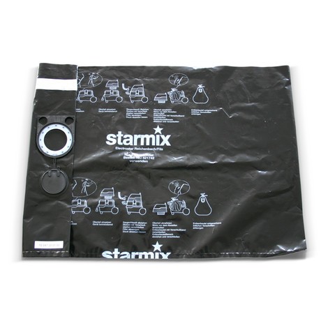 Bolsas de vaciado y evacuación para aspiradoras industriales starmix iPulse, clase de polvo M + H, 5 ud/caja