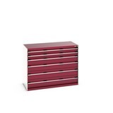 bott cubio drawer cabinet, drawers 2x100 + 2x150 + 2x200 mm