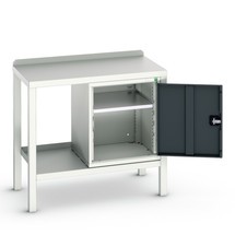 bott verso attachment table with base unit and steel top