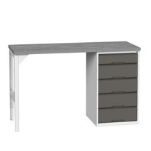 bott verso base cabinet (linoleum board) with 5 drawers (width: 525 mm)