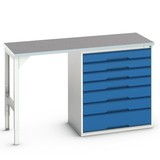 bott verso base cabinet (linoleum board) with 7 drawers (width: 800mm)