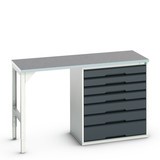 bott verso base cabinet (linoleum board) with 7 drawers (width: 800mm)