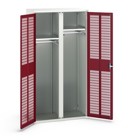 bott verso clothes locker with ventilation, with 2 shelves and partition