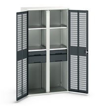 bott verso clothes locker with ventilation, with 4 shelves and 4 drawers