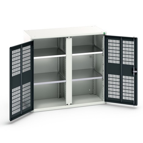 bott verso clothes locker with ventilation, with 4 shelves and partition