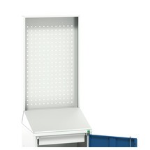 bott verso Economy desk with perforated rear panel, with 1 shelf and 1 drawer