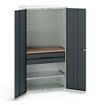 bott verso hinged door cabinet with 2 drawers, with 2 shelves and rear panel