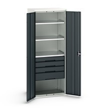 bott verso hinged door cabinet with drawers, with 3 shelves and 4 drawers