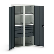 bott verso hinged door cabinet with drawers, with 4 shelves and 8 drawers