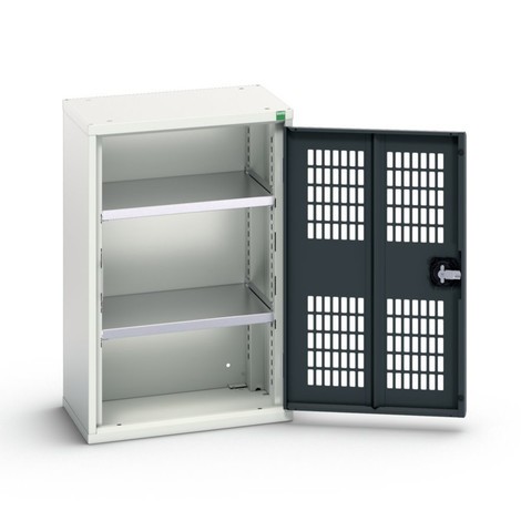 bott verso hinged door cabinet with ventilation, with 2 shelves