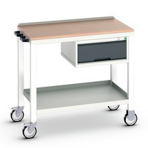bott verso mobile attachment table with 1 drawer and multiplex board