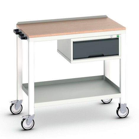 bott verso mobile attachment table with 1 drawer and multiplex board