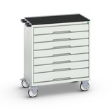 bott verso mobile drawer cabinet with 7 drawers and raised edge