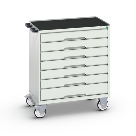 bott verso mobile drawer cabinet with 7 drawers and raised edge