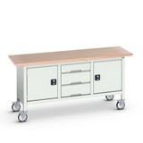 bott verso mobile storage workbench (multiplex), with 3 drawers and 2 doors