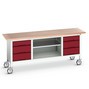 bott verso mobile storage workbench (multiplex) with 6 drawers and 1 shelf