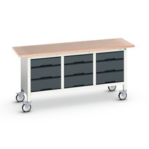 bott verso mobile storage workbench (multiplex) with 9 drawers