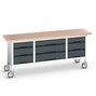 bott verso mobile storage workbench (multiplex) with 9 drawers