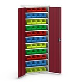 bott verso storage cabinet with 10 shelves and 44 storage bins