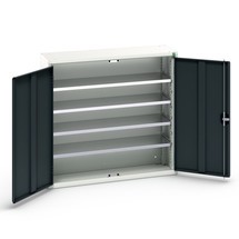 bott verso storage cabinet with 4 shelves and 30 storage bins